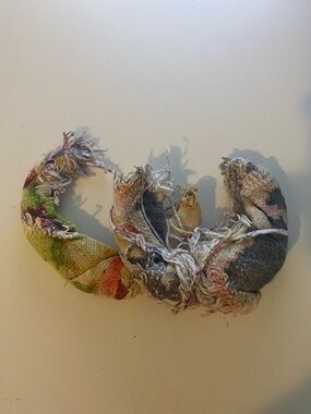 Bohemian Multicolor Woven Hoop Earrings